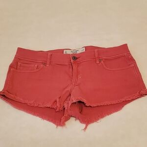 Abercrombie & Fitch 4 Pink Perfect Stretch Denim Shorts